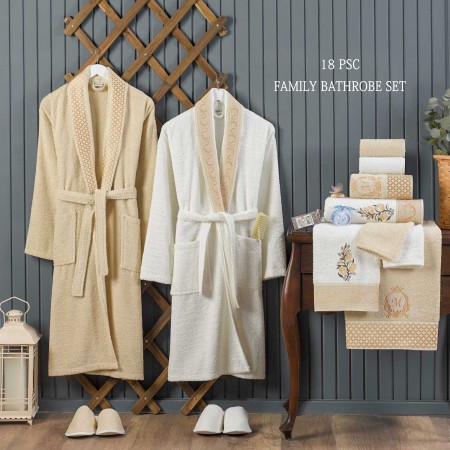 Bathrobe Noora 18pcs Set