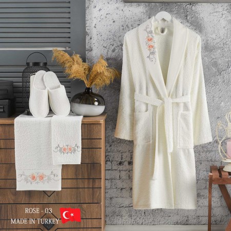 Bathrobe Rose 5pcs Set