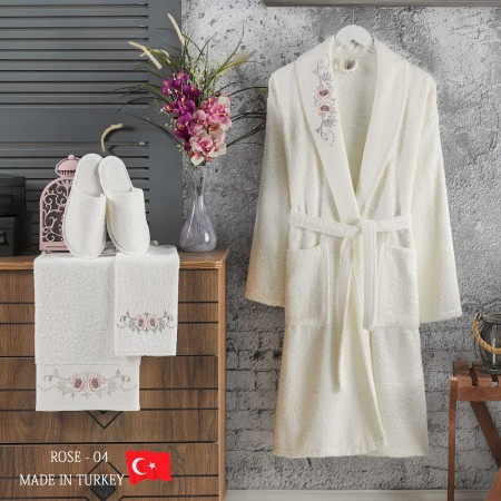 Bathrobe Rose 5pcs Set