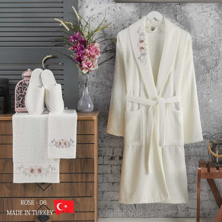 Bathrobe Rose 5pcs Set