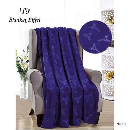 Milanobedlinen Blanket Velvet Single Ply - Eiffel