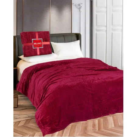 Milanobedlinen Blanket Velvet Single Ply - Stripe