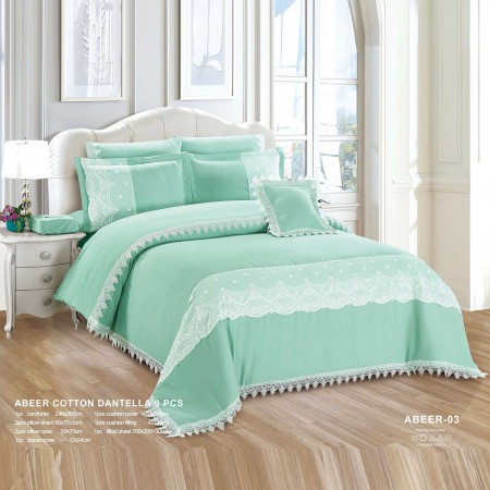 Milanobedlinen Comforter Abeer 9pcs Set