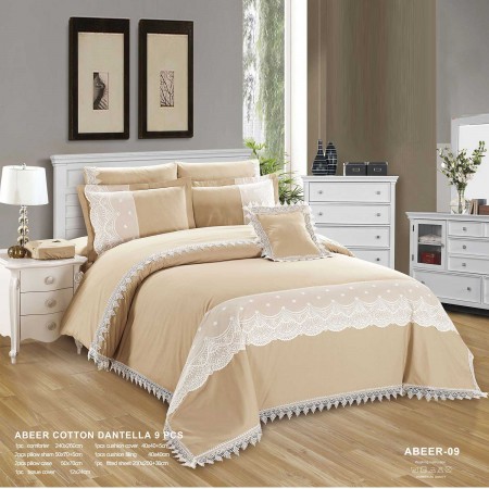 Milanobedlinen Comforter Abeer 9pcs Set