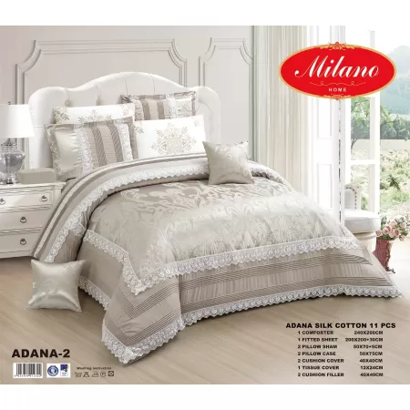 Comforter Adana Silk Cotton 11 Pcs Set  Comforter Adana Silk Cotton 11 Pcs Set