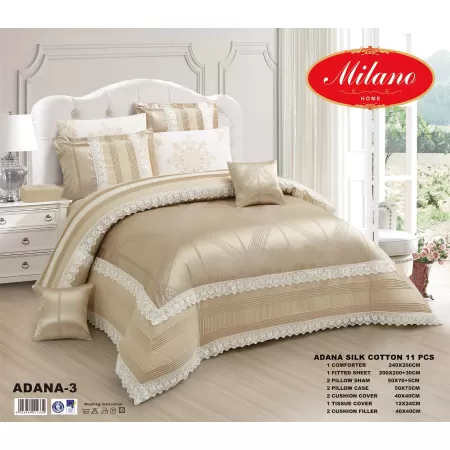 Comforter Adana Silk Cotton 11 Pcs Set  Comforter Adana Silk Cotton 11 Pcs Set