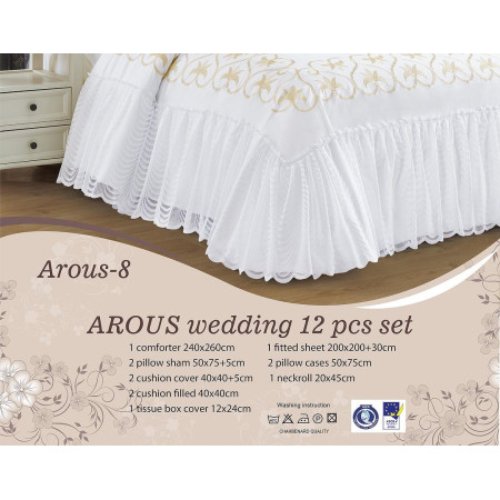 Milanobedlinen Comforter Arous Wedding 12pcs Set