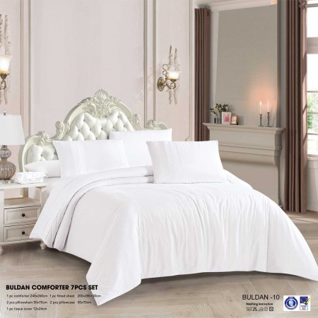 Milanobedlinen Comforter Buldan 7pcs Set