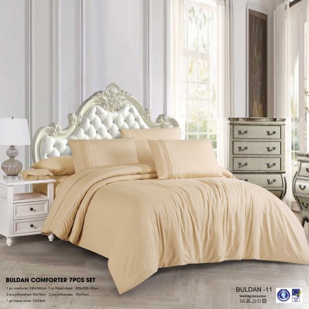 Milanobedlinen Comforter Buldan 7pcs Set