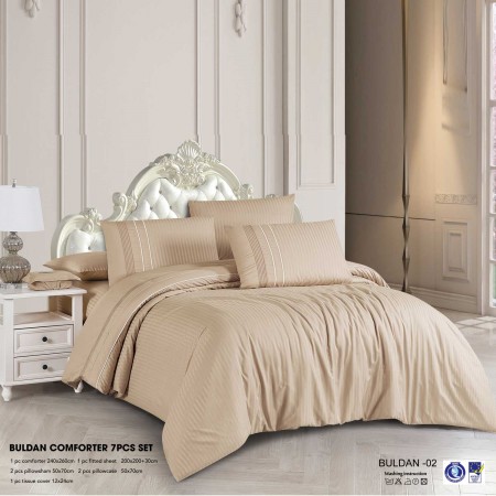 Milanobedlinen Comforter Buldan 7pcs Set