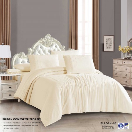 Milanobedlinen Comforter Buldan 7pcs Set