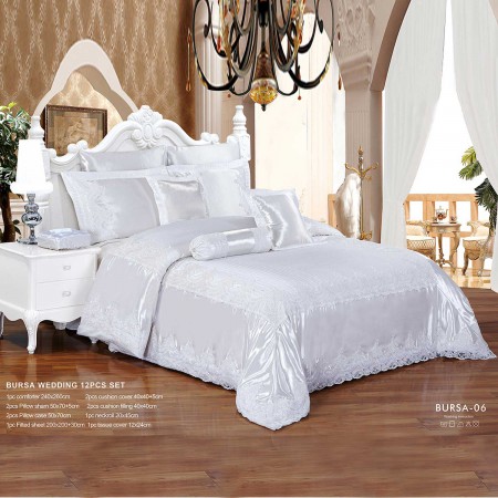 Milanobedlinen Comforter Bursa Wedding 12pcs Set