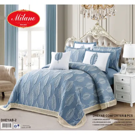 Milanobedlinen Comforter Dheyab 8pcs Set