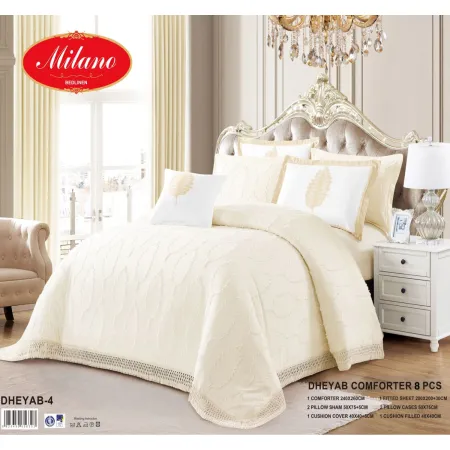 Milanobedlinen Comforter Dheyab 8pcs Set