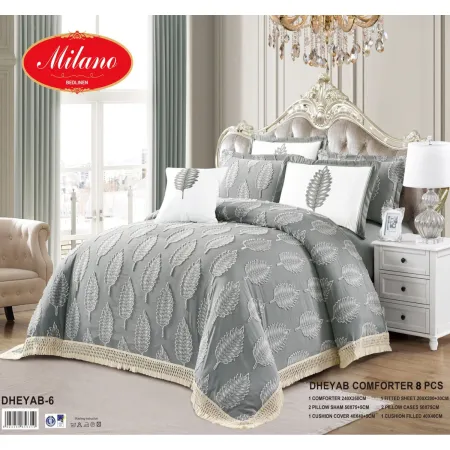 Milanobedlinen Comforter Dheyab 8pcs Set