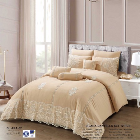 Milanobedlinen Comforter Dilara Dantella 12pcs Set