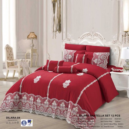 Milanobedlinen Comforter Dilara Dantella 12pcs Set