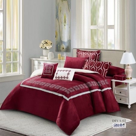 Milanobedlinen Comforter Diva Velvet 11Pcs Set 