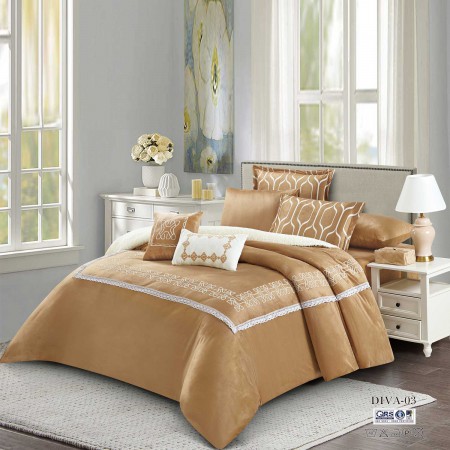 Milanobedlinen Comforter Diva Velvet 11Pcs Set 