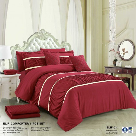 Milanobedlinen Comforter Elif 11pcs Set