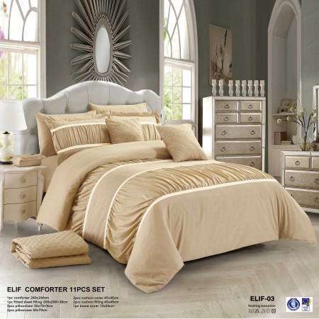 Milanobedlinen Comforter Elif 11pcs Set