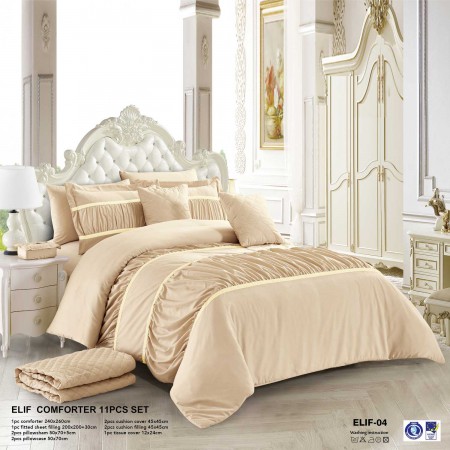 Milanobedlinen Comforter Elif 11pcs Set