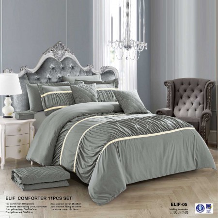 Milanobedlinen Comforter Elif 11pcs Set