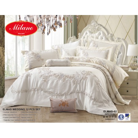 Milanobedlinen Comforter Elmas Wedding 12Pcs Set