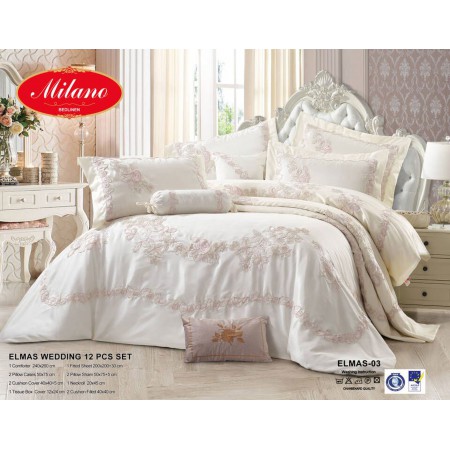 Milanobedlinen Comforter Elmas Wedding 12Pcs Set