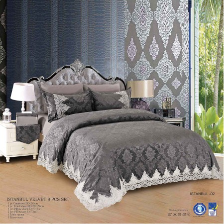 Milanobedlinen Comforter Istanbul Velvet 8Pcs Set