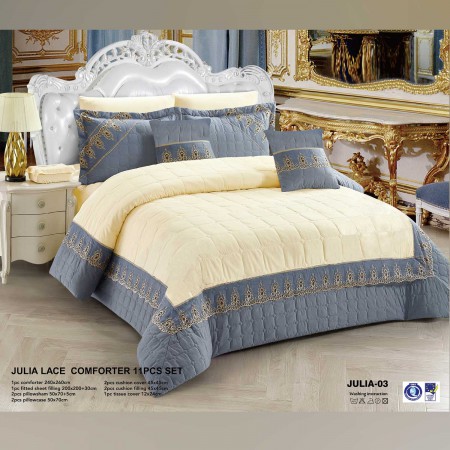 Milanobedlinen Comforter Julia Lace 11pcs Set 