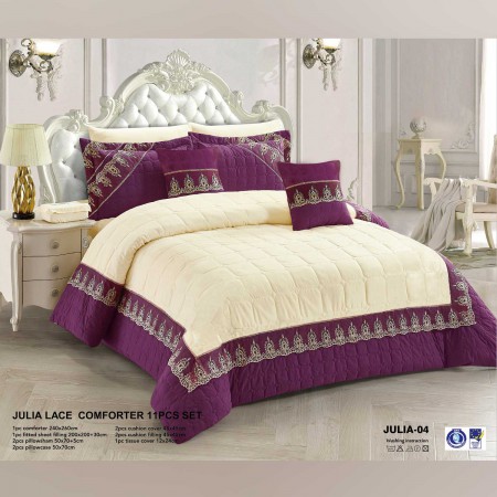 Milanobedlinen Comforter Julia Lace 11pcs Set 