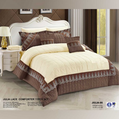 Milanobedlinen Comforter Julia Lace 11pcs Set 