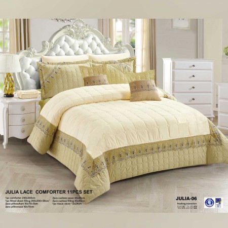 Milanobedlinen Comforter Julia Lace 11pcs Set 