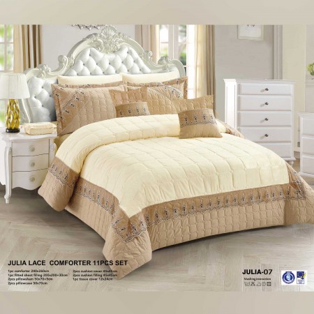 Milanobedlinen Comforter Julia Lace 11pcs Set 