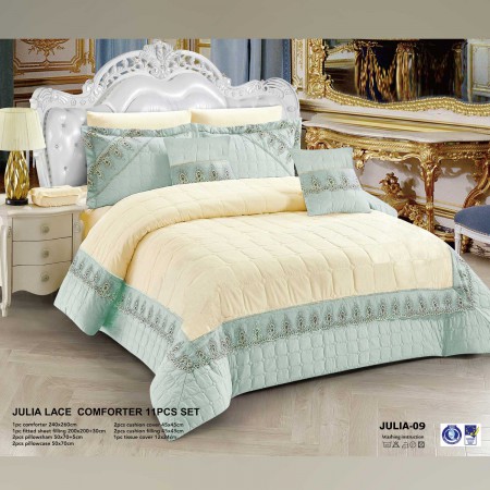 Milanobedlinen Comforter Julia Lace 11pcs Set 