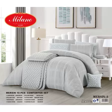 Milanobedlinen Comforter Mersin 10-PCS Set