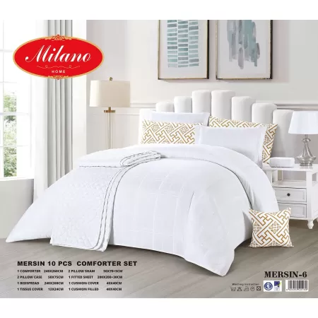 Milanobedlinen Comforter Mersin 10-PCS Set