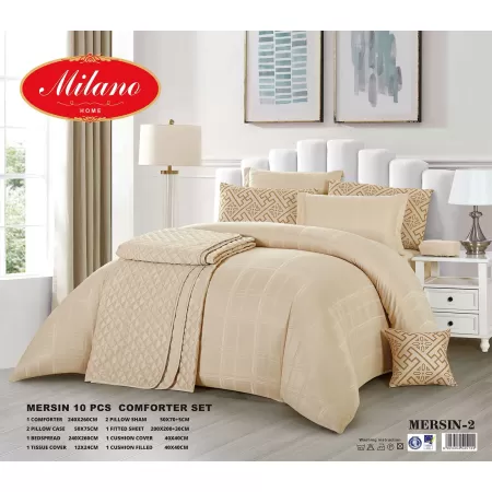 Milanobedlinen Comforter Mersin 10-PCS Set