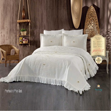 Milanobedlinen Comforter Perfect Jacquard 6pcs Set