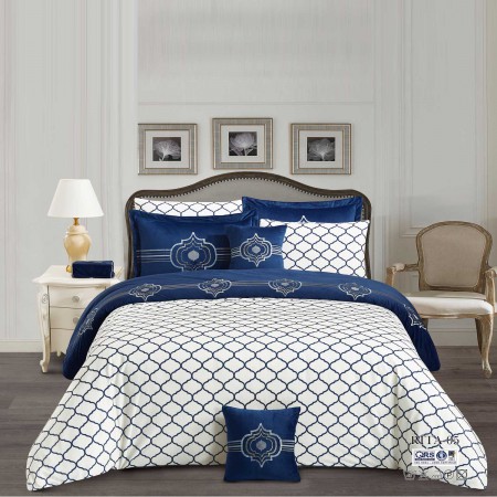 Milanobedlinen Comforter Rita Velvet 11pcs Set