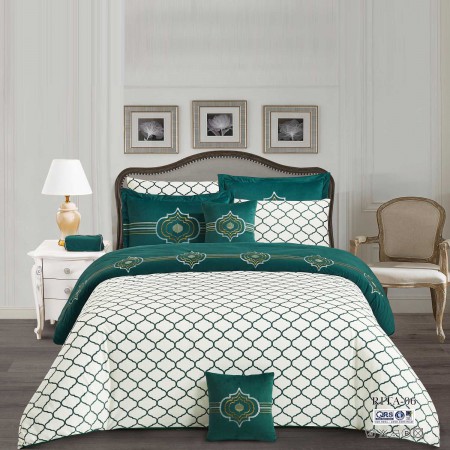 Milanobedlinen Comforter Rita Velvet 11pcs Set