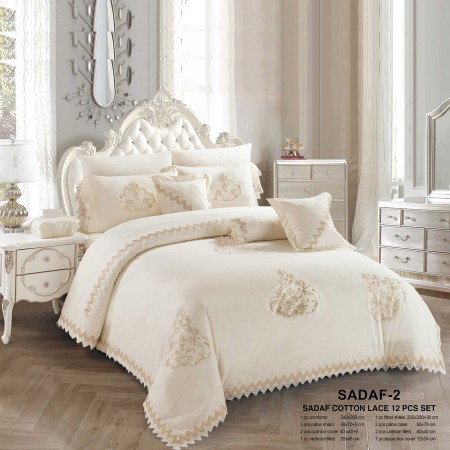 Milanobedlinen Comforter Sadaf Cotton Lace 12pcs Set