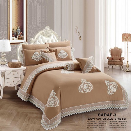 Milanobedlinen Comforter Sadaf Cotton Lace 12pcs Set