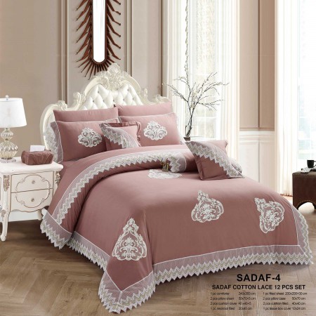 Milanobedlinen Comforter Sadaf Cotton Lace 12pcs Set