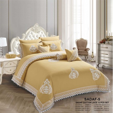 Milanobedlinen Comforter Sadaf Cotton Lace 12pcs Set