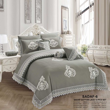 Milanobedlinen Comforter Sadaf Cotton Lace 12pcs Set