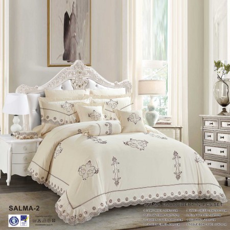 Milanobedlinen Comforter Salma Embroidery 12pcs Set