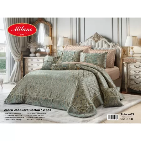 Zohra Jacquard Cotton 12 Pcs Set 