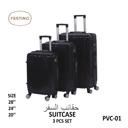 FESTiNO Hard Cabin Travel Suitcase 3pcs Set  - PVC